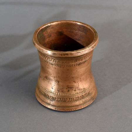 Engraved Copper Holy Water Pot for Home Decoration