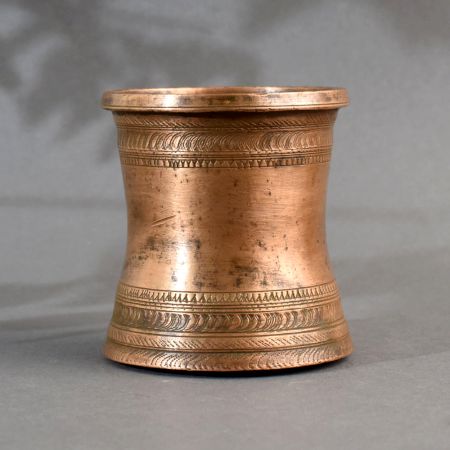 Engraved Copper Holy Water Pot for Home Decoration