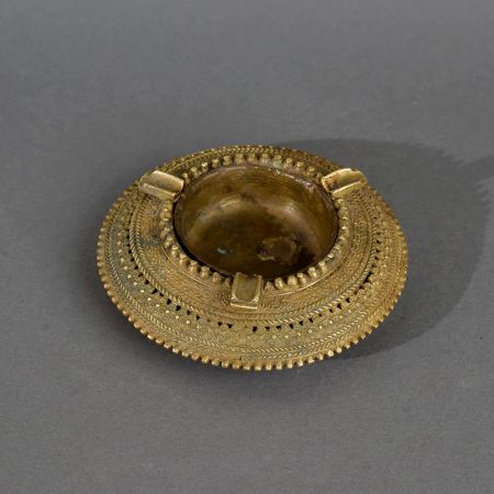 Vintage High-Quality Brass Tribal Ashtray for Decoration