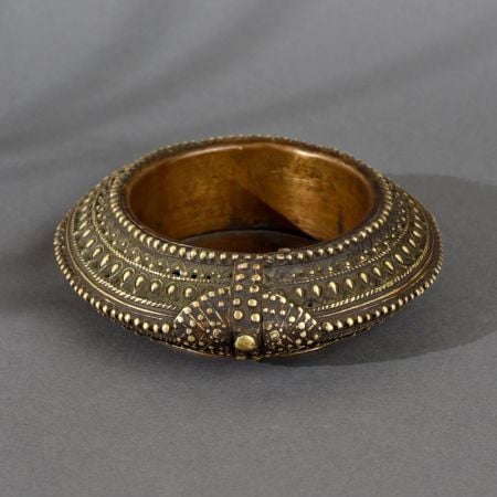 Dark Finish Handmade Brass Tribal Ashtray for Collection