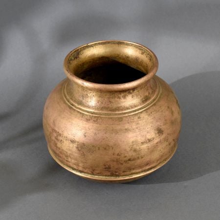 Indian Vintage Brass Holy Water Pot for Indoor Decoration