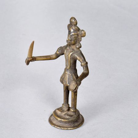 Finest Brass Hindu Goddess Tribal Statue for Prayer Room