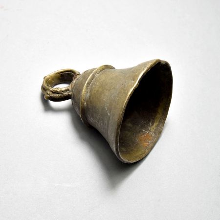 High-Quality Bell Metal Temple Bell with Loop from Central India