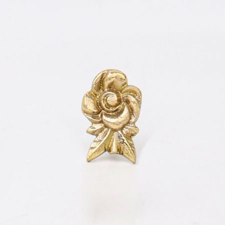 Golden Brass Rose Drawer Knob