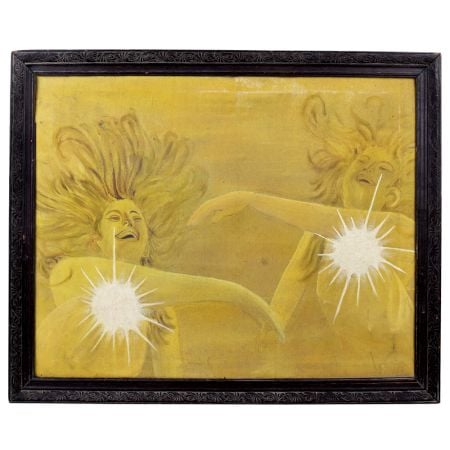 Liberated Spirits in Yellow Hue Acrylic Painting