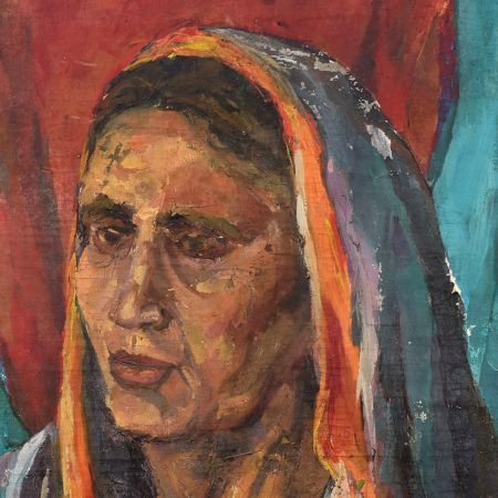 Portrait of a Resilient Woman Acrylic Canvas Painting