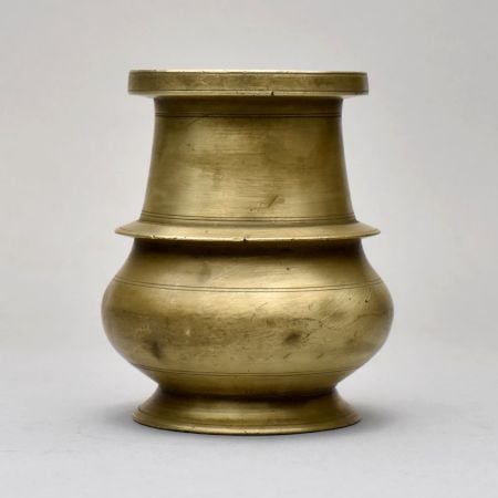 South Indian Handcrafted Water Pot Made of Brass for Rituals