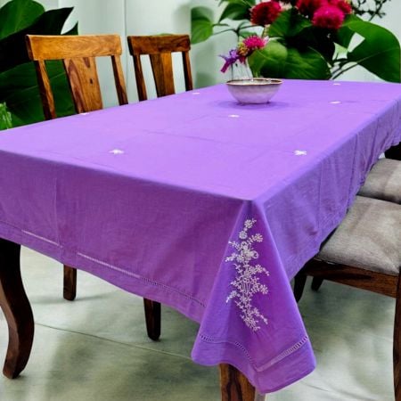 Anthophile Rectangular Table Cloth - Lavender