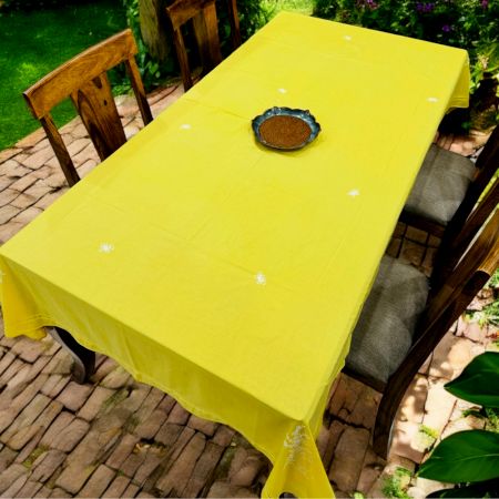 Anthophile Rectangular Table Cloth - Yellow