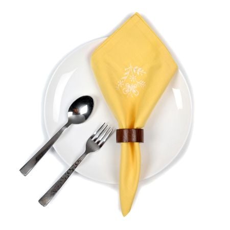 Anthophile Dinner Napkin â€“ YELLOW