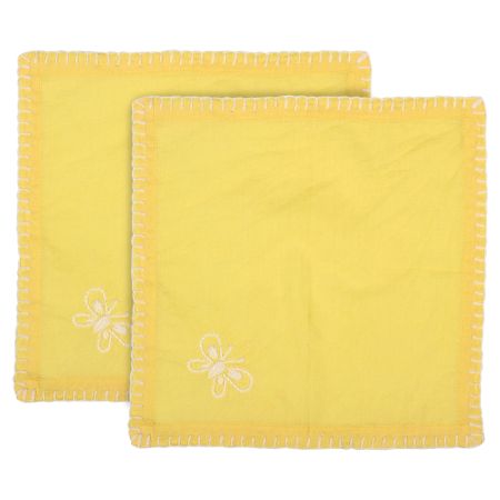 Anthophile Cocktail Napkin â€“ Set of 2 â€“ YELLOW