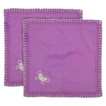 Anthophile Cocktail Napkin â€“ Set of 2 â€“ LAVENDER