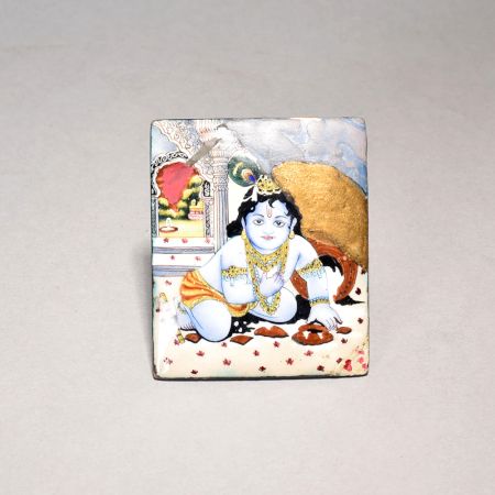 A Painting Of Cute Laddu Gopal ( Kanha Ji)