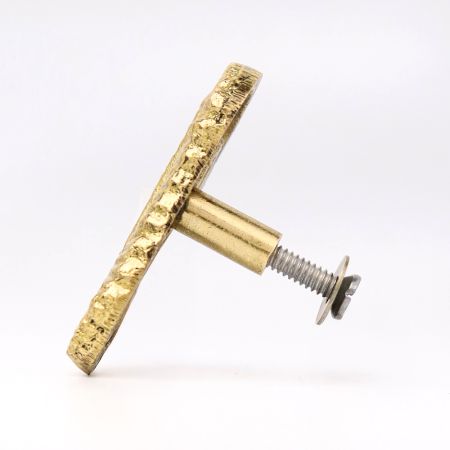 Golden Brass Seahorse Cabinet Knob