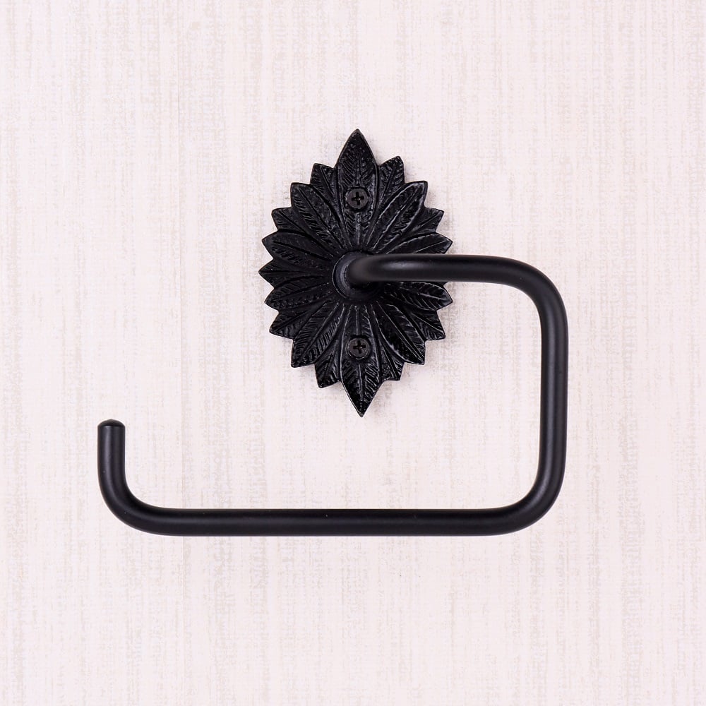 Matte Black Aluminum Toilet Paper Holder