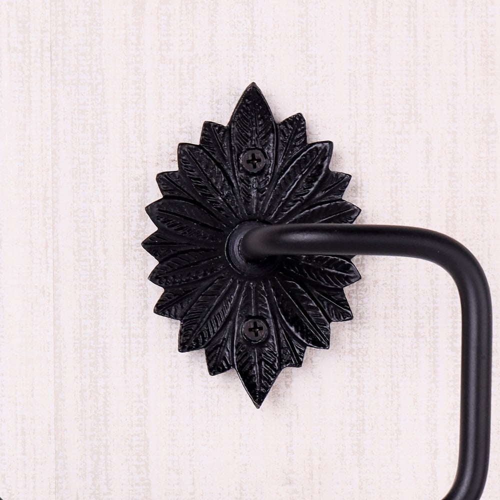 Matte Black Aluminum Toilet Paper Holder