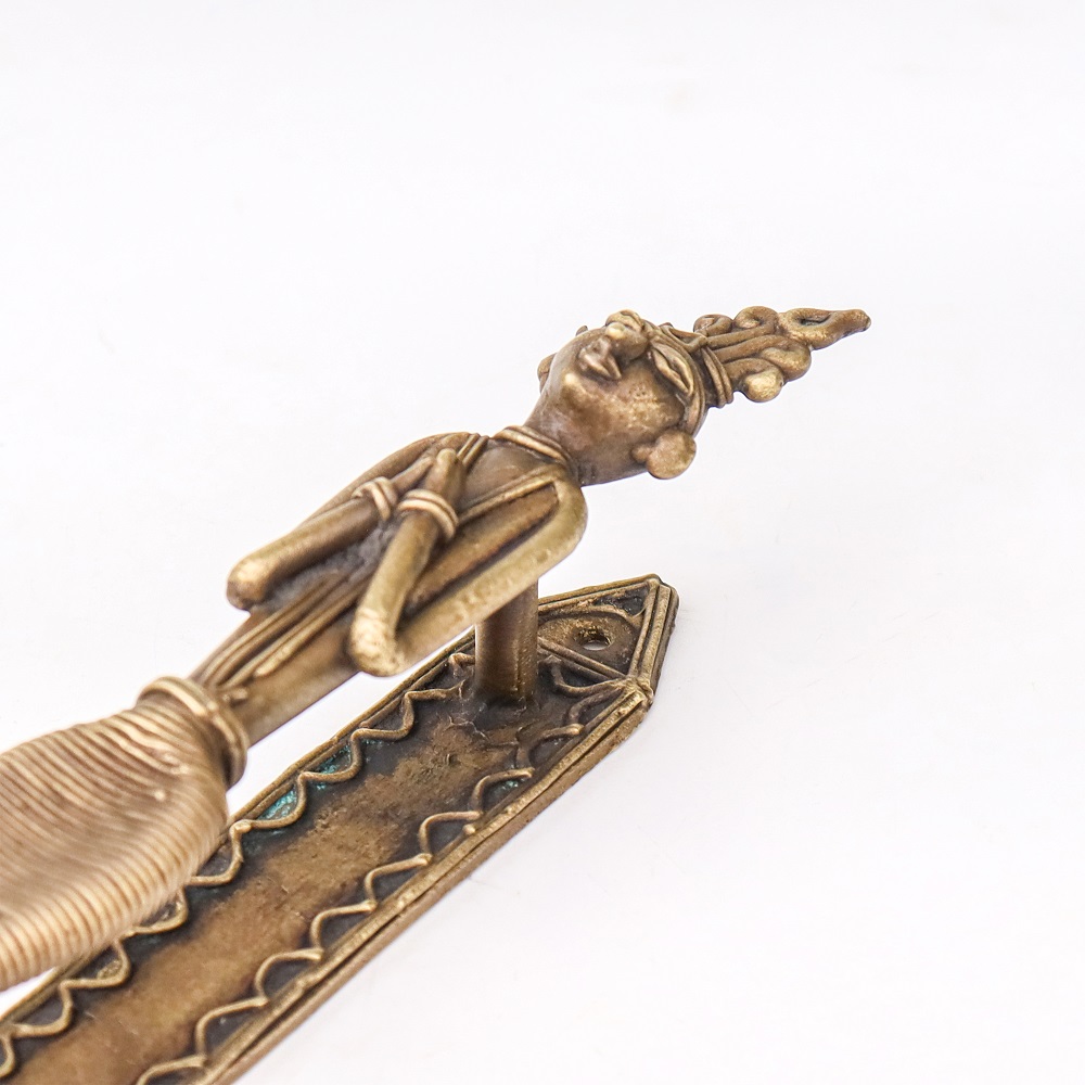 Tribal Lady Brass Door Handles- Pack of 4