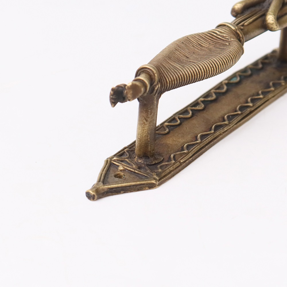 Tribal Lady Brass Door Handles- Pack of 4