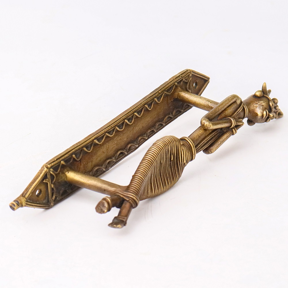 Tribal Lady Brass Door Handles- Pack of 4