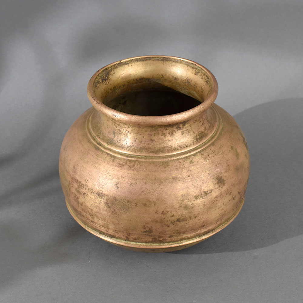Indian Vintage Brass Holy Water Pot for Indoor Decoration