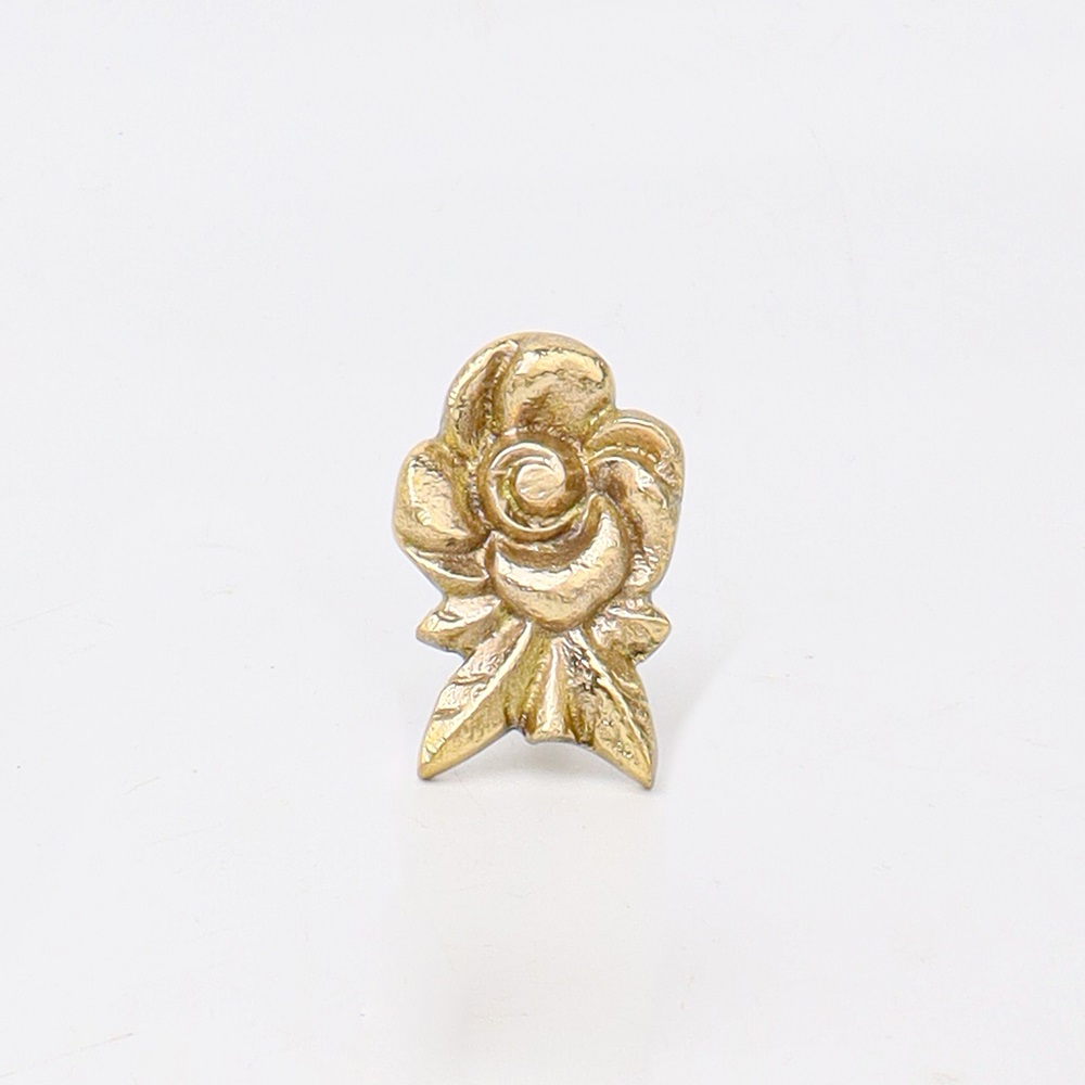 Golden Brass Rose Drawer Knob
