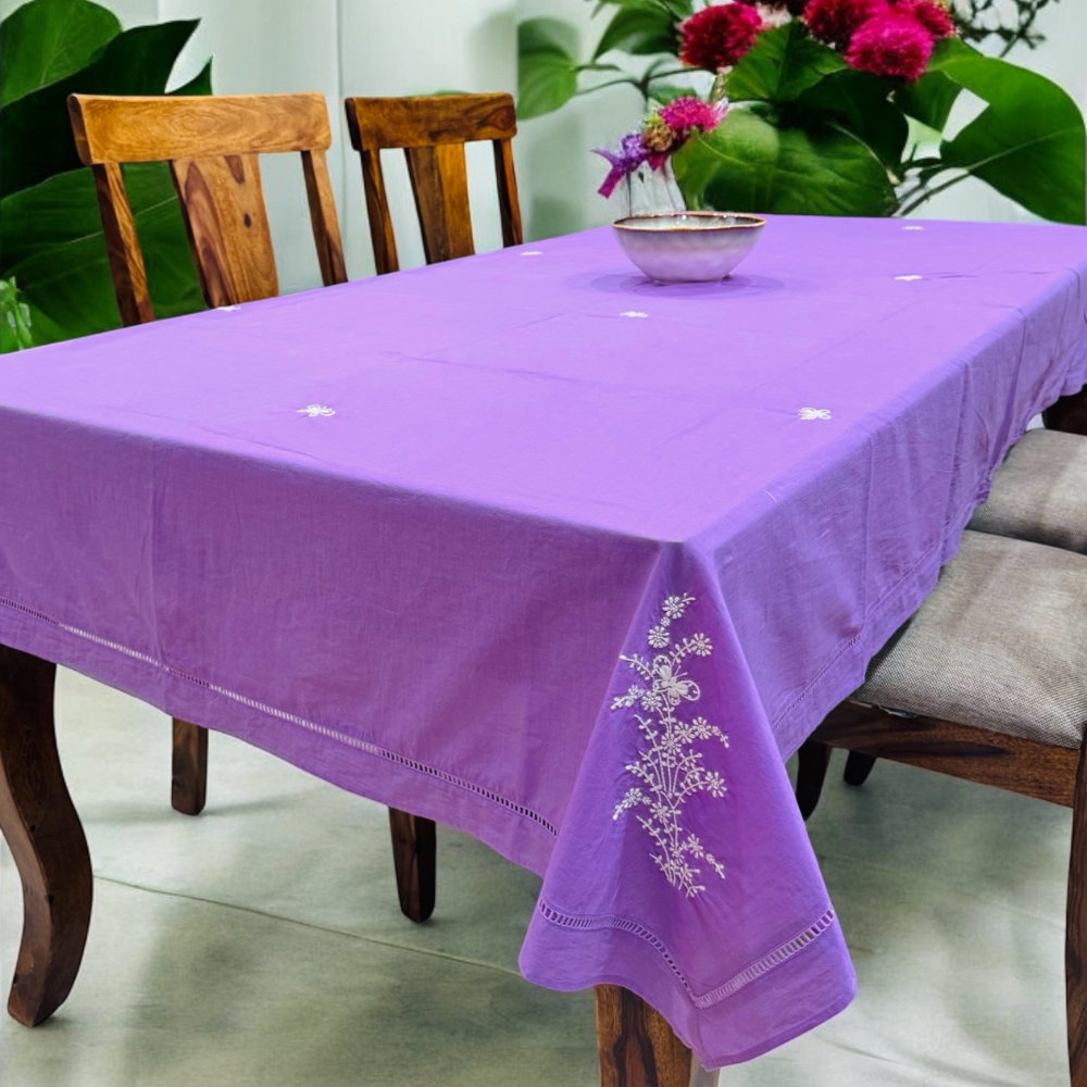 Anthophile Rectangular Table Cloth - Lavender