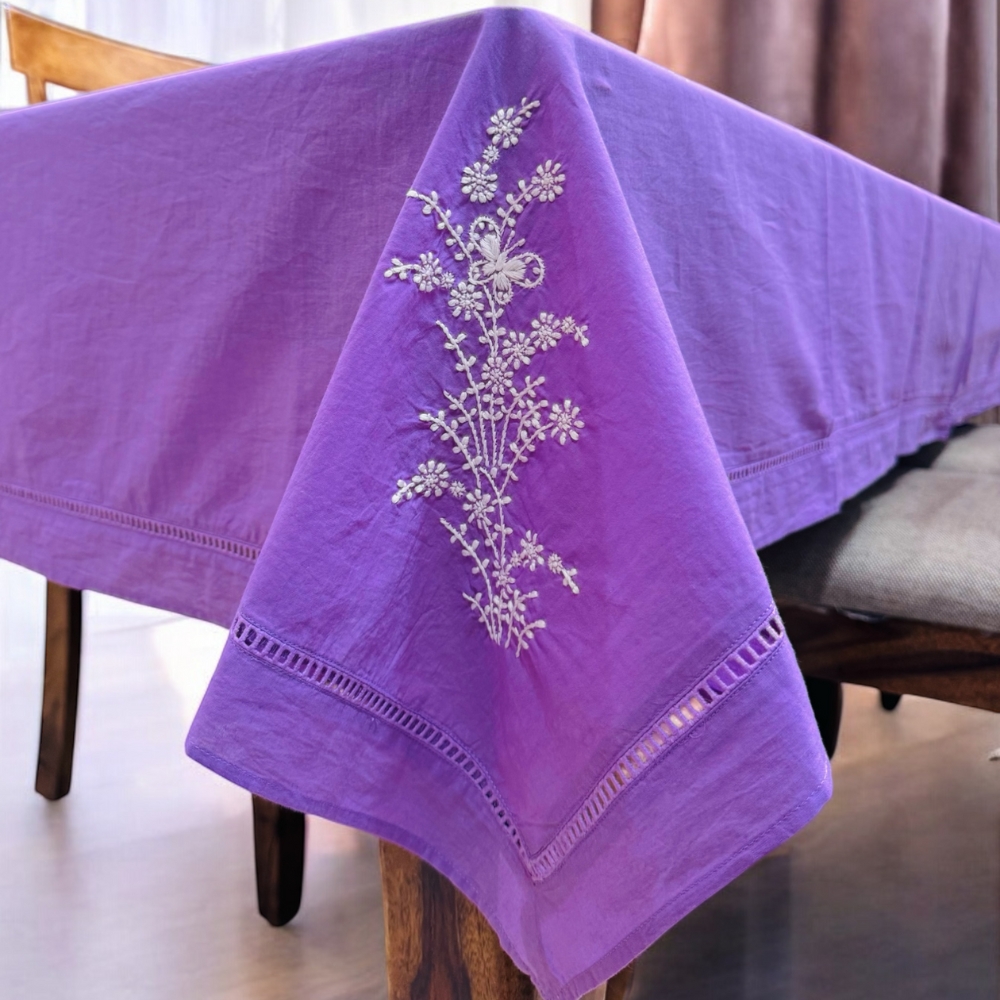 Anthophile Rectangular Table Cloth - Lavender