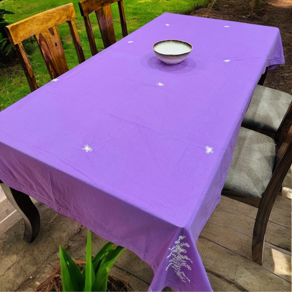 Anthophile Rectangular Table Cloth - Lavender