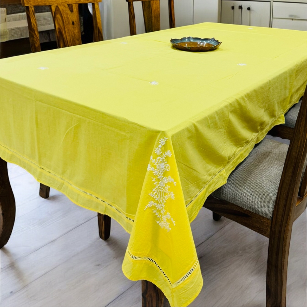 Anthophile Rectangular Table Cloth - Yellow