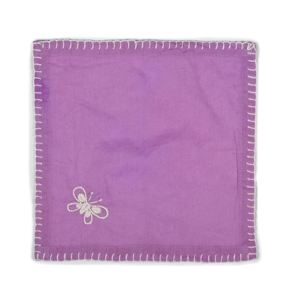 Anthophile Cocktail Napkin – Set of 2 – LAVENDER