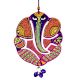 Handicraft Home Decor Wooden Christmas Hanging Ganesha