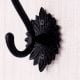 Decorative Black Aluminum Towel Wall Hook