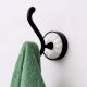 Decorative Black White Aluminum Ceramic Towel Wall Hook