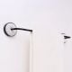 Black White Aluminum Ceramic Wall-Mounted Towel Bar for Bathroom