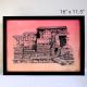 Halebeedu Temple Stippling Art on Watercolor Background by Artist Dimpana |16 x 11.5 Inches