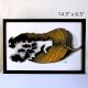 Burnt Edge Poster Colour Painting of a Dried Leaf by Artist Dimpana | 14.5 x 9.5 Inches