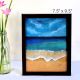 Beach Art Soft Pastels Seascape on Paper by Artist Dimpana | 7.5 x 9.5 Inches