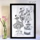INDIAN DANCE FORMS Pen Illustration Art on Paper by Artist Dimpana | 12 x 17 Inches