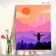 FREEDOM Acrylic Silhouette Illustration Art on Canvas Board by Artist Dimpana | 14 x 18 Inches