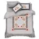Floral Quality Glace Cotton Soft Non Fitted Queen Size Bedsheet Set with 2 Pillow Covers | 90 x 100 Inches