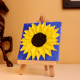 3D Textured Sunflower Mini Canvas Painting Handmade