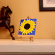 3D Textured Sunflower Mini Canvas Painting Handmade