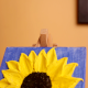 3D Sunflower Canvas Art with Textured Petals Handmade