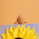 Mini 3D Sunflower Canvas Painting with Textured Art