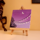 Purple Sky Mini Canvas with Fairy Lights Art