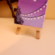 Purple Sky Mini Canvas with Fairy Lights Art