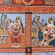 Traditional Bengal Pattachitra Painting on Cloth Depicting the Shiva Puran Story by Artist Sahajan Chitrakar