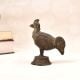 Handmade Vintage Brass Cock Statue in Dhokra Art for Decor