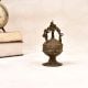 Tribal Art Vintage Brass Sindoor Box for Home Decoration