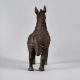 Dark Finish Handmade Tribal Brass Horse Statue in Bastar Art